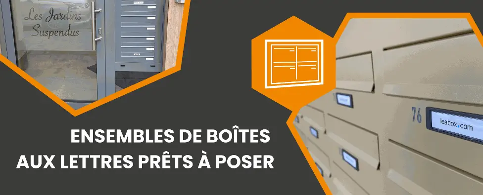 Ensembles de boîtes aux lettres prêts à poser